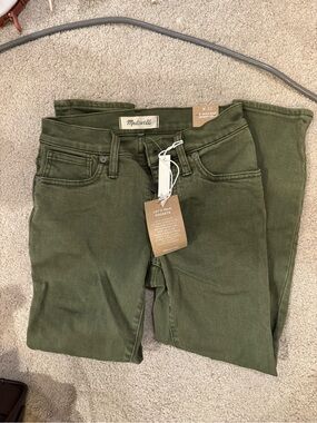 Madewell High-Rise Skinny Jeans in Olive